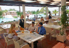 The Breakfast terrace at the Grecian Park Hotel, Cape Greco, Protaras