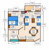 Floor Plan of a Superior One Bedroom Apartment. Click to enlarge